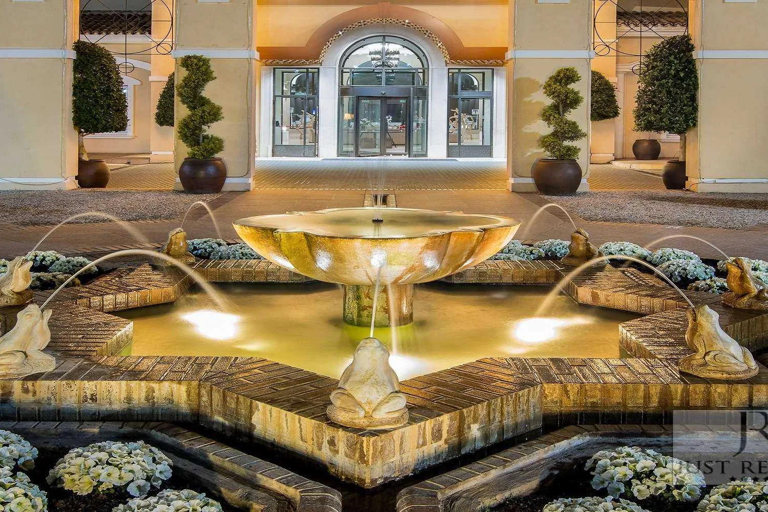 Grand hyatt hotel entrance night