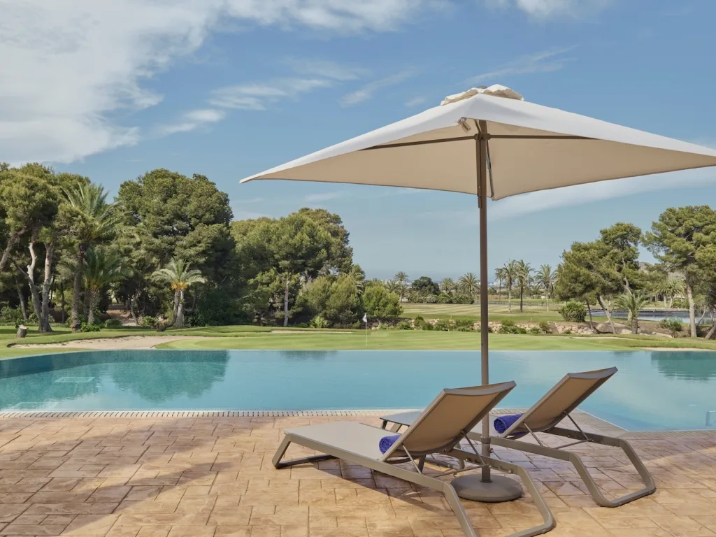 Adults Only Pool Sunbed Umbrella Grand Hyatt La Manga Club Golf Spa mtime20230718141718